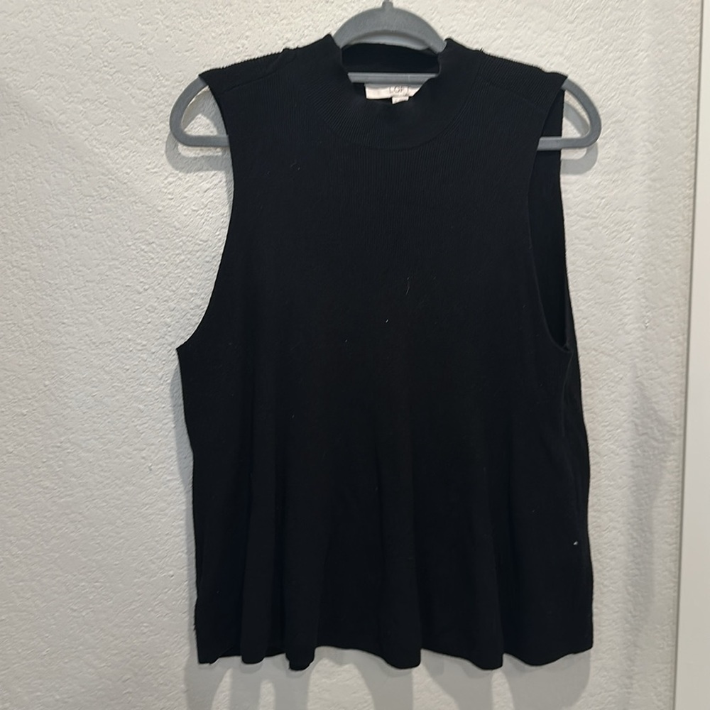 Loft Black Sweater Tank - Stylish, Soft, and Cozy Fall Essential